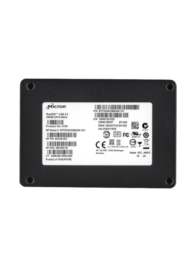 DYSK HP MICRON REALSSD C400 256GB SSD SATA III 6G 2,5 652182-003