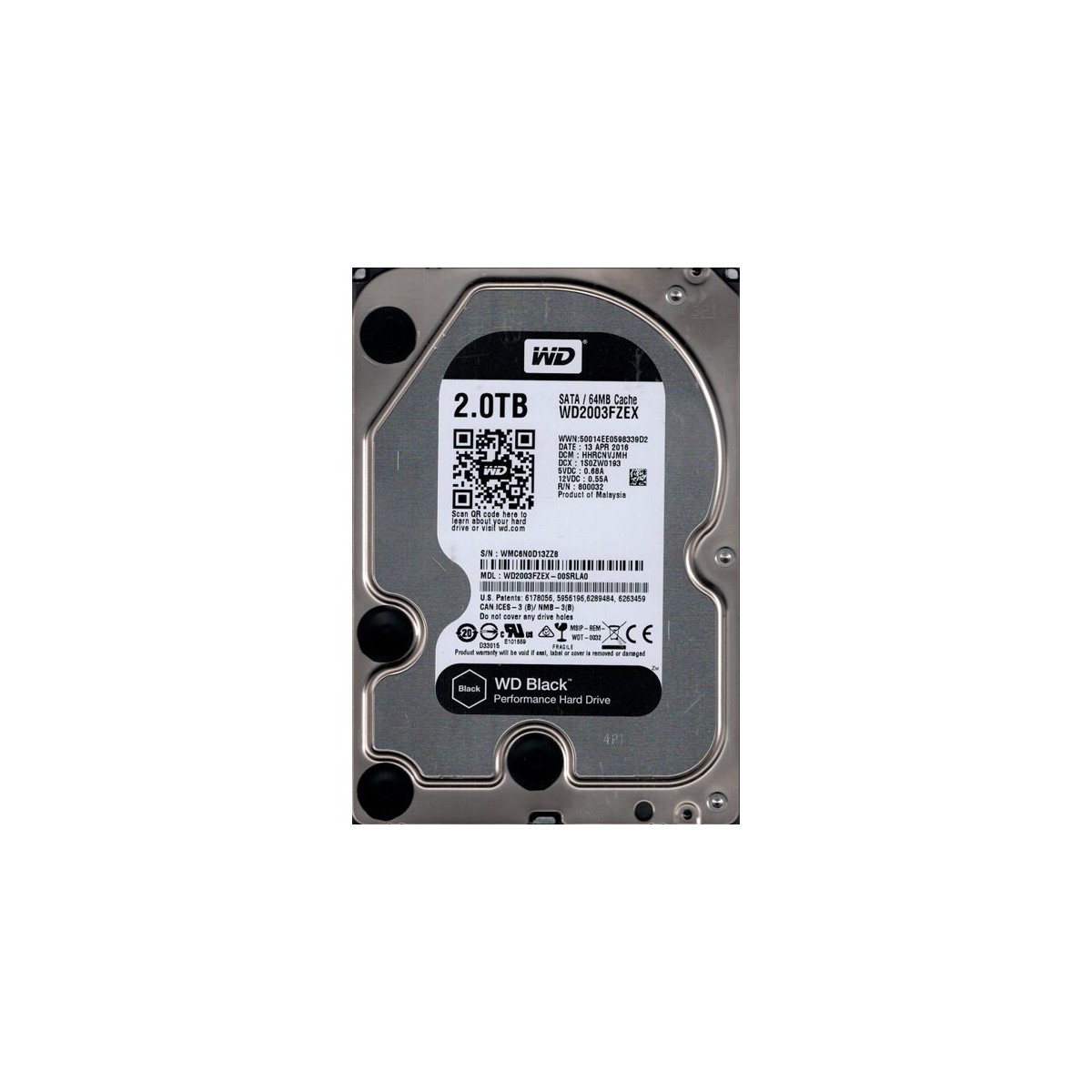 DYSK WD BLACK 2TB SATA 7.2K 6G 3,5 WD2003FZEX