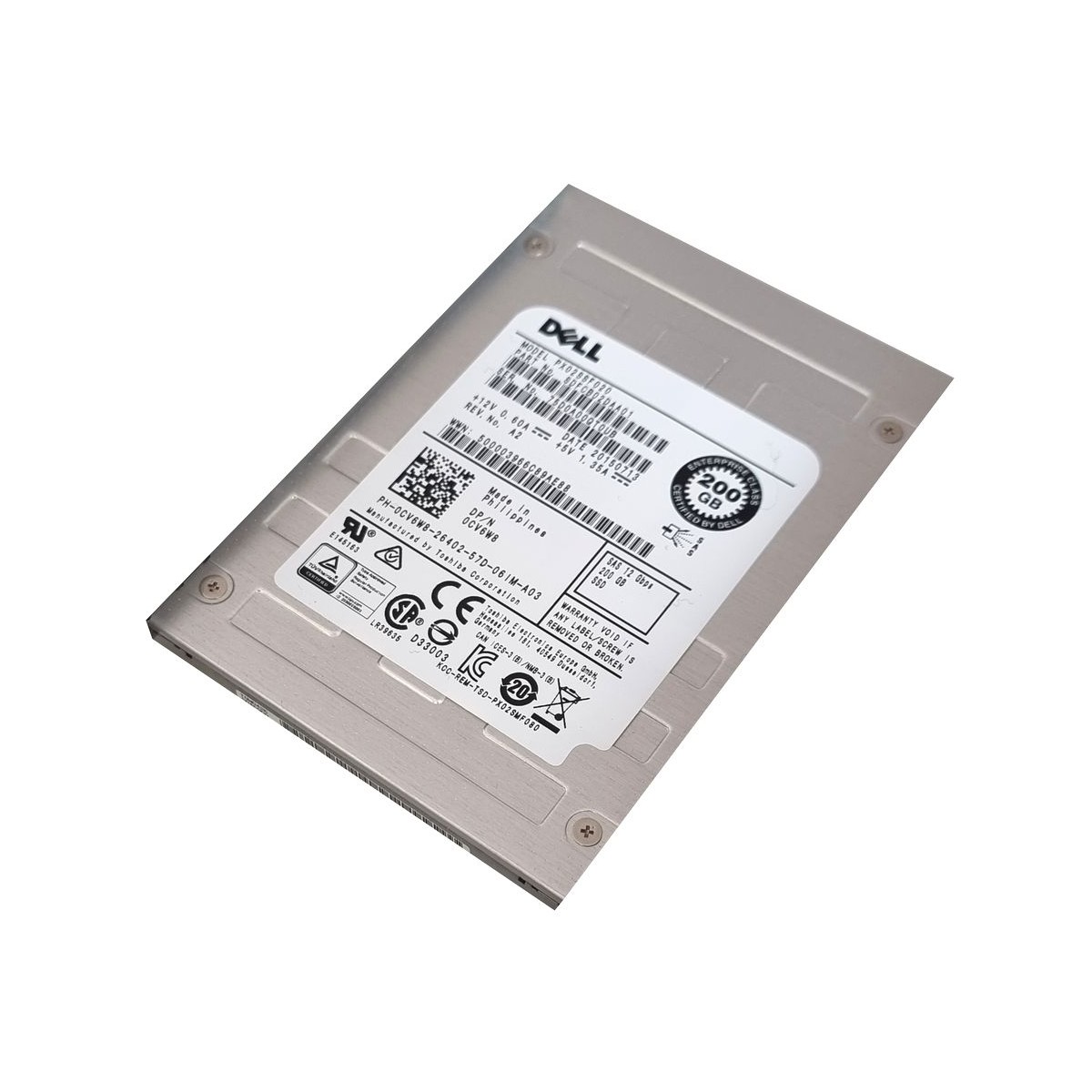 DYSK DELL 200GB SSD SAS 12G 2,5 0CV6W8