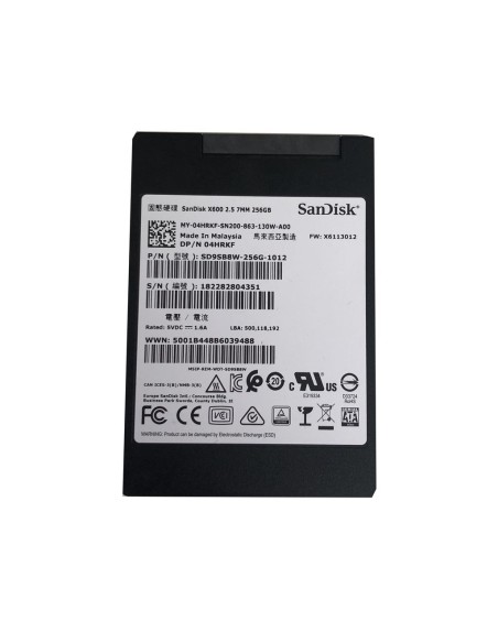 DYSK DELL SANDISK X600 256GB SSD SATA 6G 2,5' 7MM TLC 04HRKF
