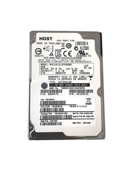 DYSK NETAPP 1.2TB 10K SAS 6G 2,5 108-00321