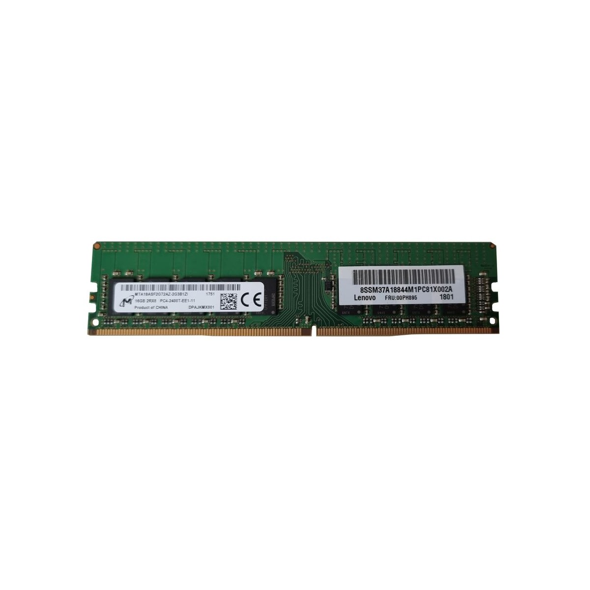 MICRON 16GB PC4-2400T ECC UDIMM MTA18ASF2G72AZ-2G MICRON 16GB PC4-2400T ECC UDIMM MTA18ASF2G72AZ-2G