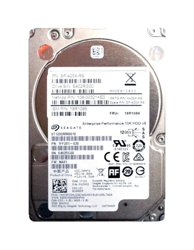 IBM SEAGATE 1.2TB SAS 10K 12G 2,5 ST1200MM0018
