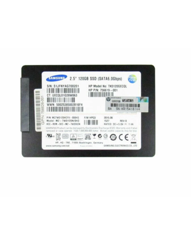 DYSK HP SAMSUNG 120GB SSD SATA 6G 2,5 MZ-7WD120N/0H3 756619-001