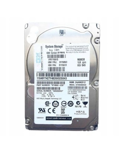 DYSK IBM 900GB SAS 6G 10K 2,5 81Y9918