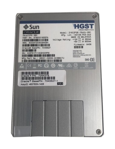 SUN ORACLE ZEUS IOPS 73GB SSD SAS 2,5 7044379