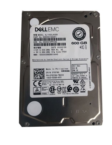 DYSK DELL EMC 600GB SAS 6G 15K 2,5 0YGY9G