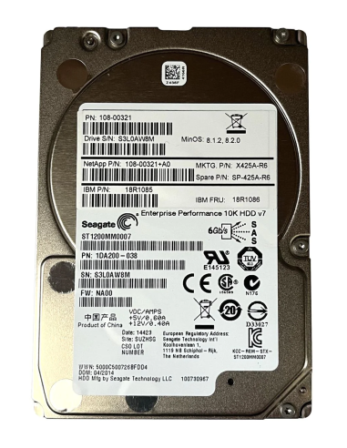 SEAGATE ENT v7 1.2TB SAS 10K 6G 2,5 ST1200MM0007