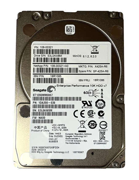 SEAGATE ENT v7 1.2TB SAS 10K 6G 2,5 ST1200MM0007