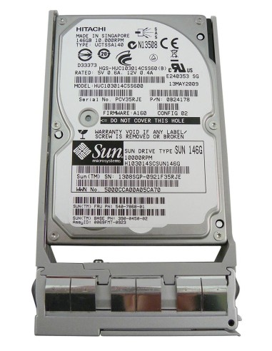 SUN HITACHI 146GB SAS 10K 6G 2,5 RAMKA 540-7868-01