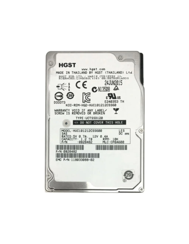 DYSK EMC HGST 1.2TB SAS 10K 6G 2,5 118033088-02