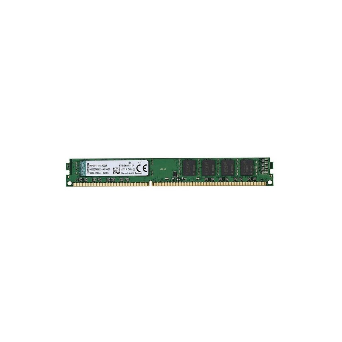 KINGSTON 8GB DDR3 PC3-12800 LOW KVR16N11/8