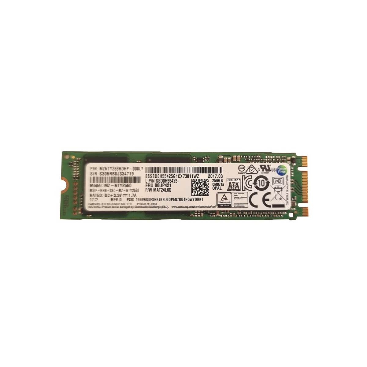DYSK IBM SAMSUNG 256GB SSD M.2 SATA MZ-NTY2560