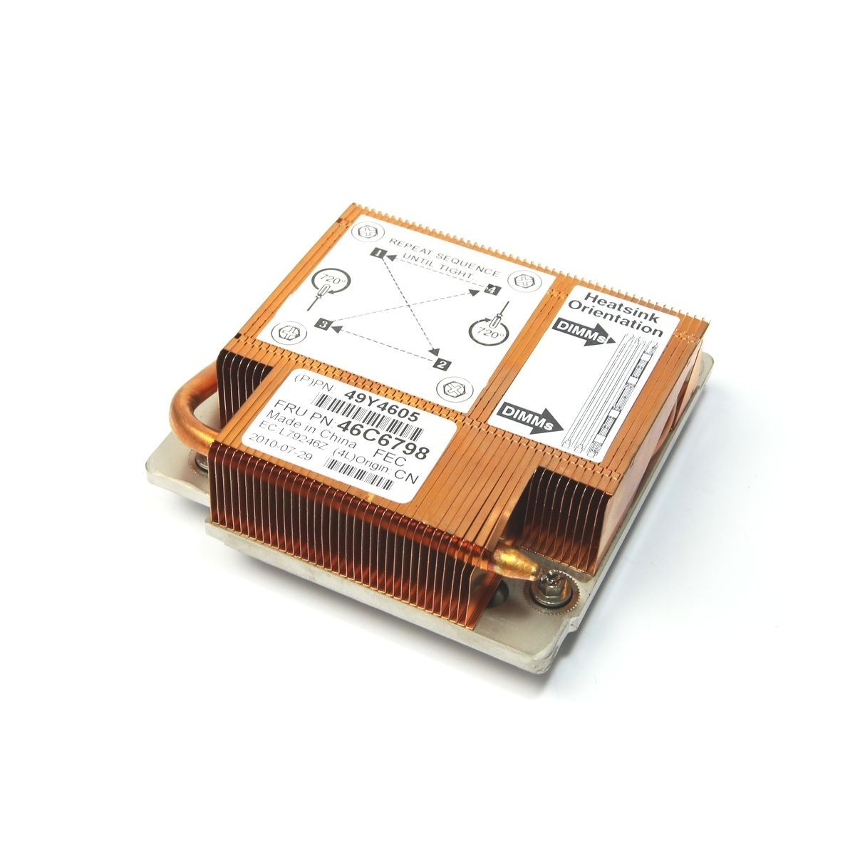 RADIATOR HEATSINK IBM SYSTEM x3250 M3 49Y4605 46C6798