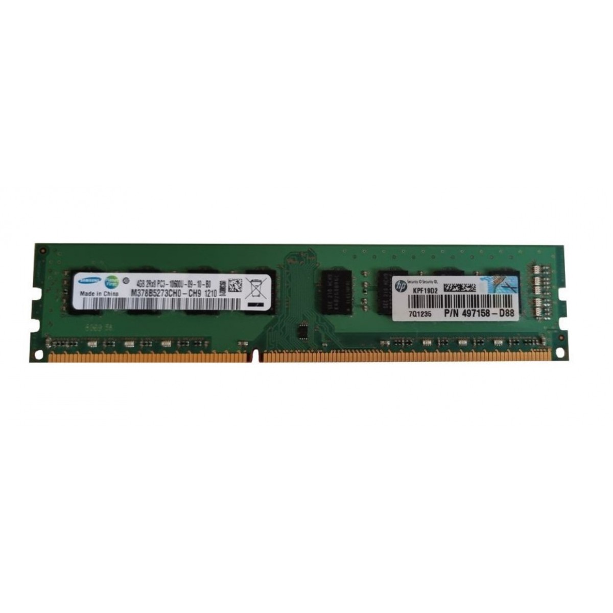 HP SAMSUNG 4GB DDR3 PC3-10600U 1333Mhz 497158-D88