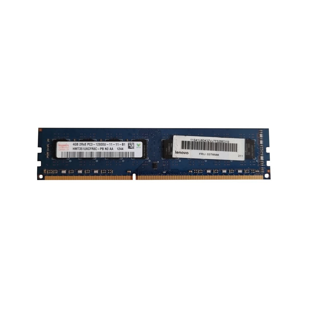 LENOVO HYNIX 4GB DDR3 PC3-12800U 1600Mhz 03T6566 LENOVO HYNIX 4GB DDR3 PC3-12800U 1600Mhz 03T6566