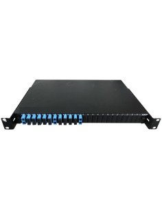 DUAL FIBER PATCH PANEL AMP 12 PORTS RACK MOUNTED