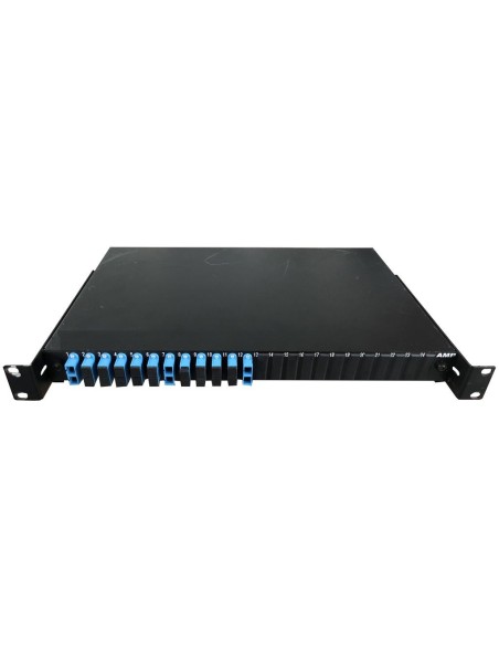 DUAL FIBER PATCH PANEL AMP 12 PORTS RACK MOUNTED