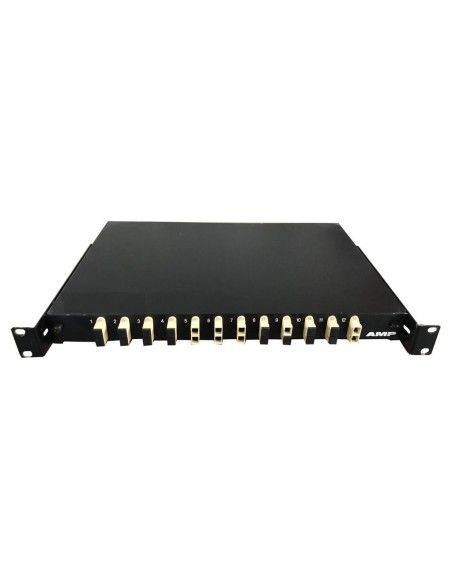 PATCH PANEL AMP 12 PORTS DUAL FIBER RACK MOUNTED