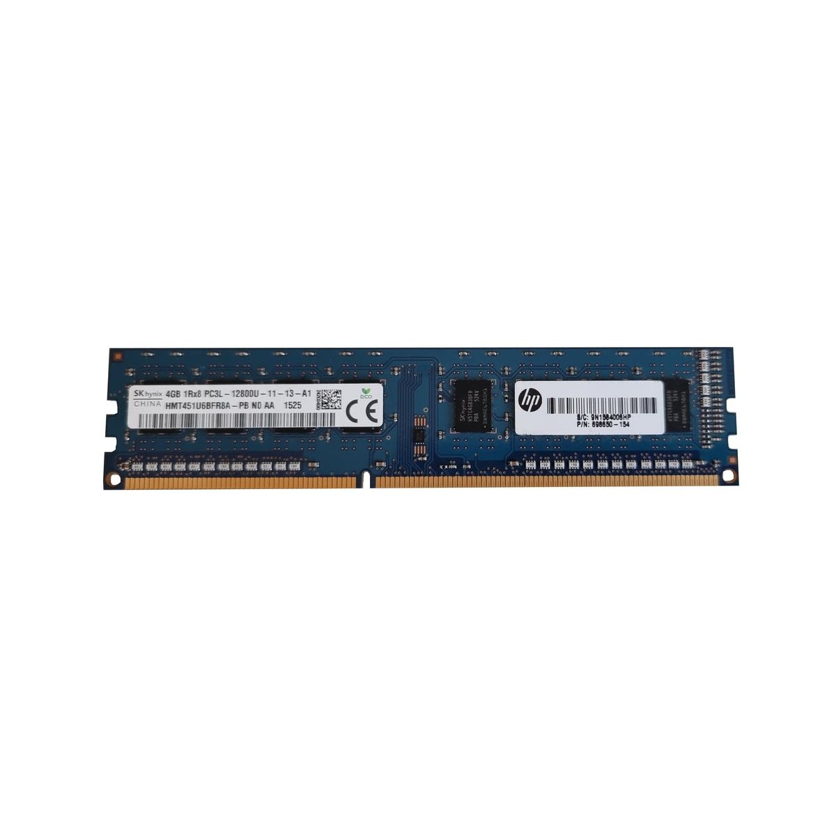 HP HYNIX 4GB DDR3 PC3L-12800U 1600Mhz 698650-154