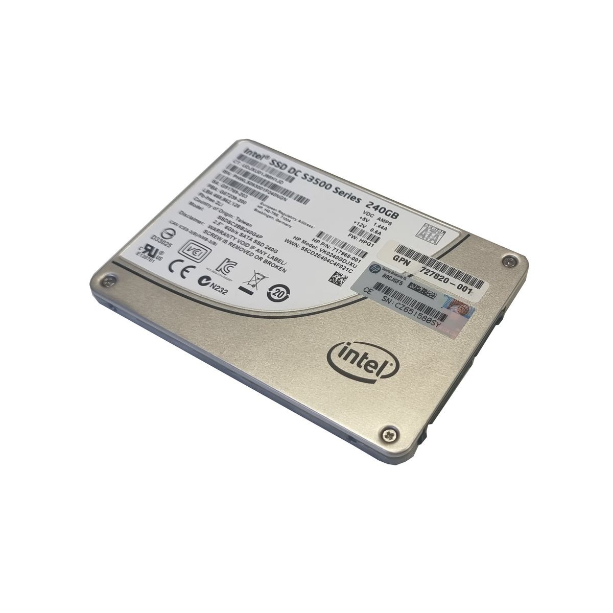 DYSK HP INTEL DC S3500 240GB SSD SATA III 6G 2,5 MLC 727820-001 717968-001