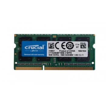 CRUCIAL 8GB SODIMM PC3L-12800S CT102464BF160B