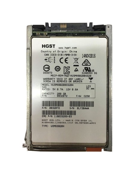 EMC 600GB SAS 10K.5 2,5 VNX RAMKA 118032757-A02