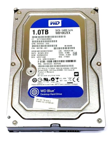 HP WD BLUE WD10EZEX 1TB SATA 64MB 3.5 691790-003