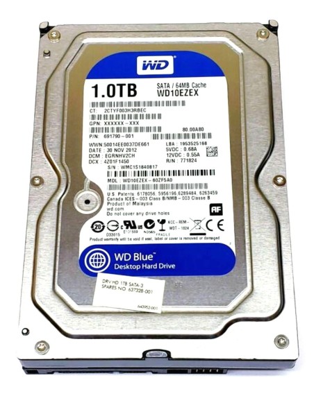 HP WD BLUE WD10EZEX 1TB SATA 64MB 3.5 691790-003