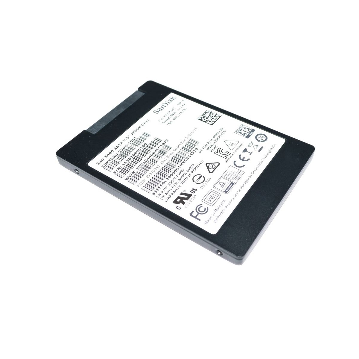 DYSK LENOVO SANDISK X400 256GB SSD SATA III 6G 2,5 SD8TB8U-256-1001 00XK730