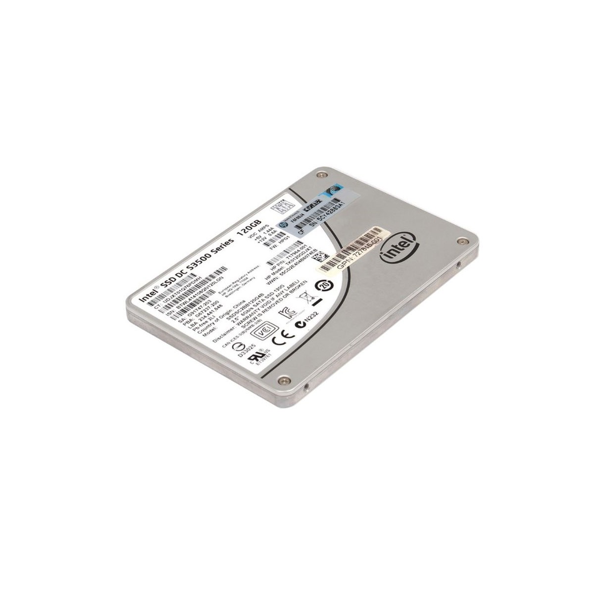 DYSK HP INTEL DC S3500 120GB SSD SATA 6G 2,5 SSDSC2BB120G4B 717964-001