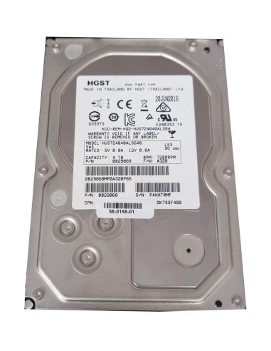 DYSK CISCO HGST 4TB SAS 6G 64MB CACHE 7.2K 3,5 58-0158-01 0B29868