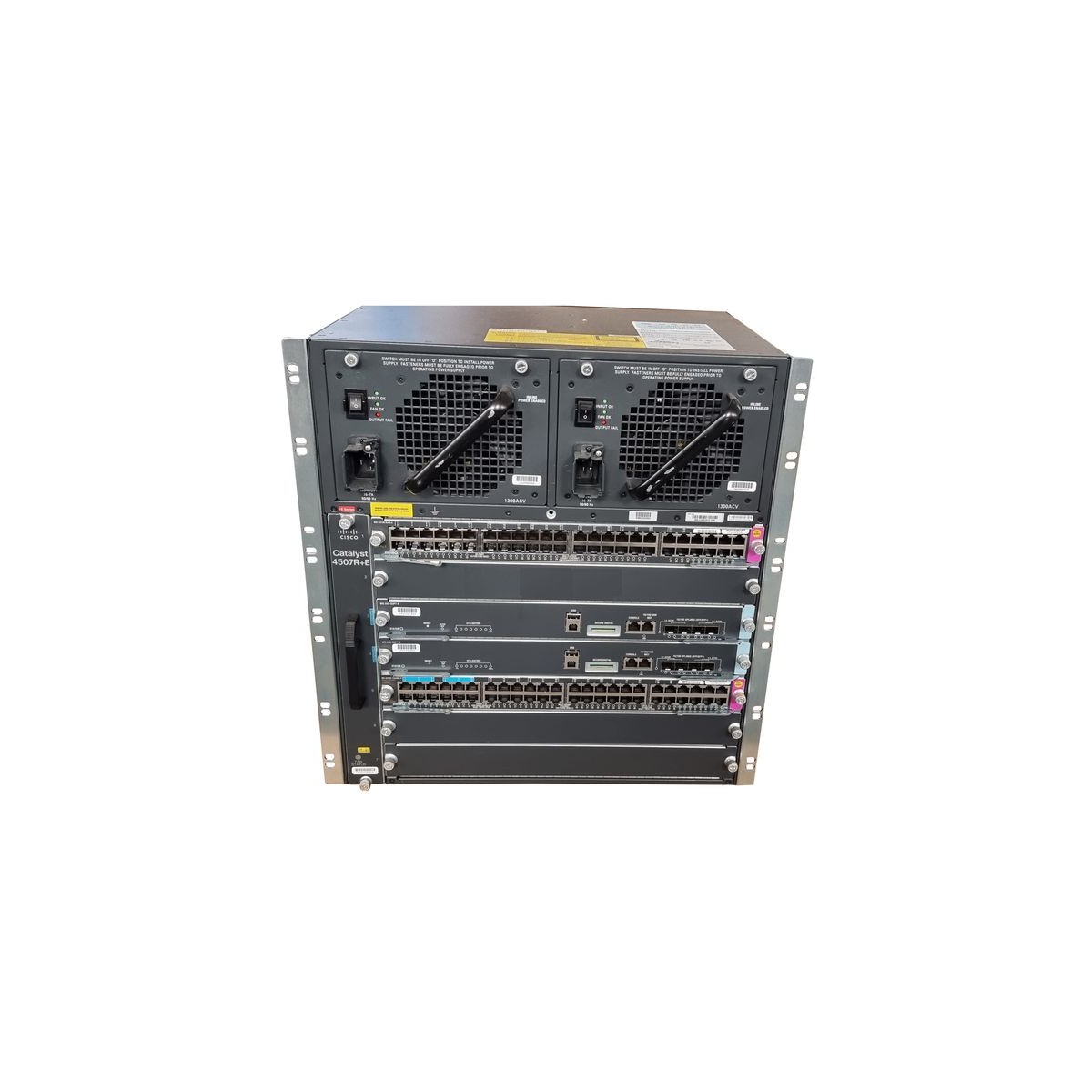 CISCO WS-4507R+E 96x1GB 12x10GB 8xSFP 2x1300W