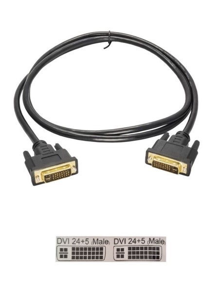 NOWY KABEL DVI 24+5 NA DVI 24+5 1.8M AK-AV-02
