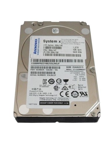 LENOVO 1.2TB SAS 10K 6G SFF 2,5 00AJ147