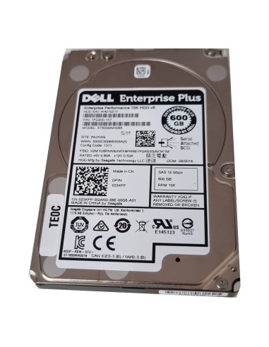 DYSK DELL ENT PLUS 600GB SAS 10K 12G 2,5 033KFP