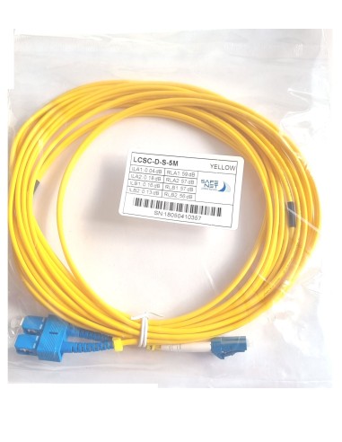 PATCHCORD ŚWIATŁOWÓD LC/SC D-S 9/125uM 5M