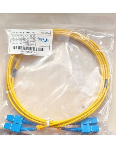 PATCHCORD ŚWIATŁOWÓD SC-SC-D-S 2M/UPC