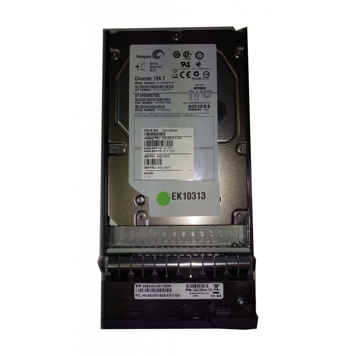 DYSK NETAPP 450GB SAS 15K 3,5'' RAMKA 108-00233+A0 DYSK NETAPP 450GB SAS 15K 3,5'' RAMKA 108-00233+A0