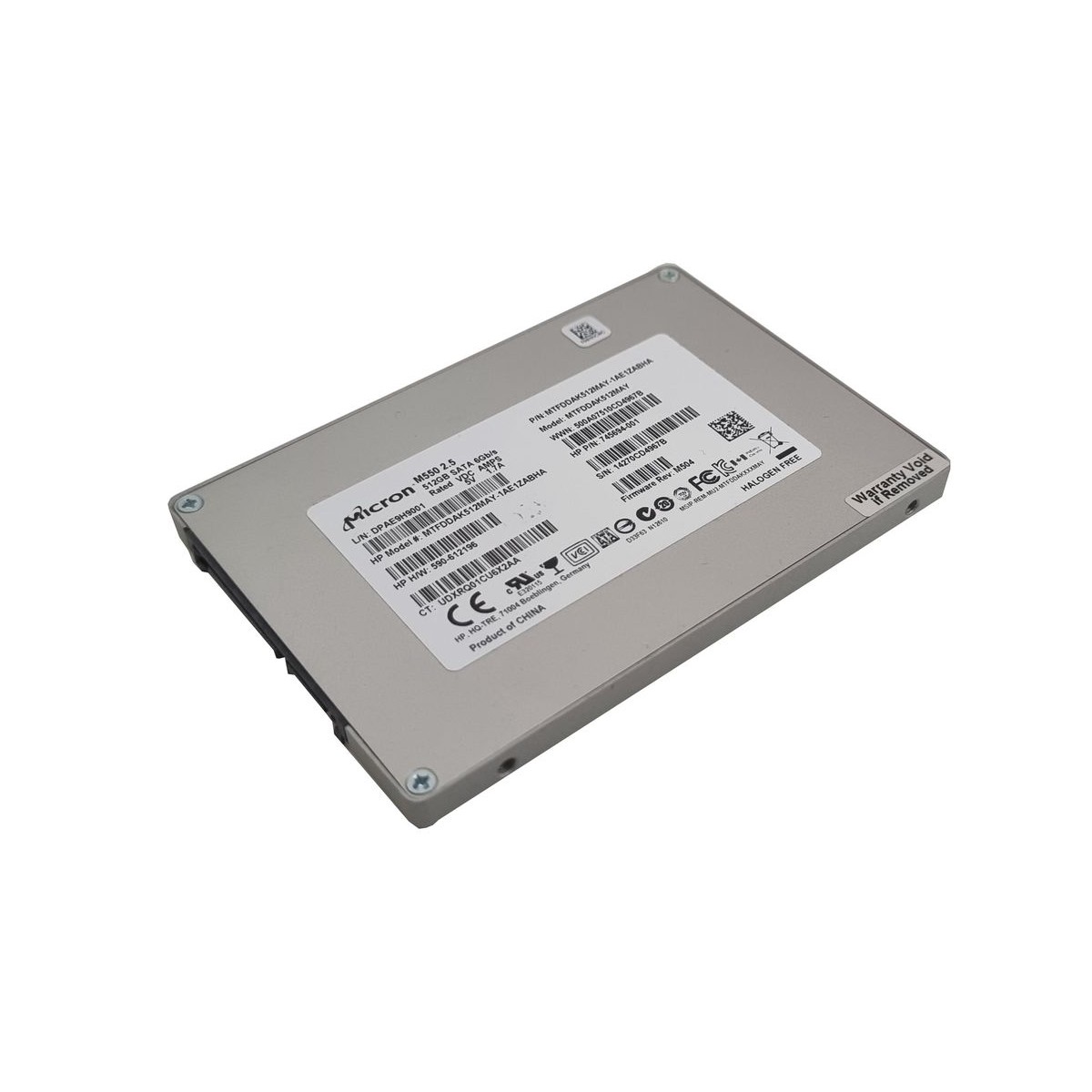 HP MICRON 512GB SATA SSD M550 6G 2,5 745694-001