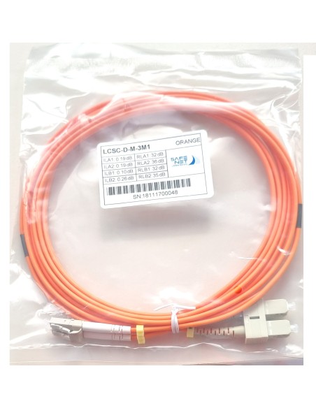PATCHCORD ŚWIATŁOWÓD LC/SC -D-M-3M1 62.5/125uM