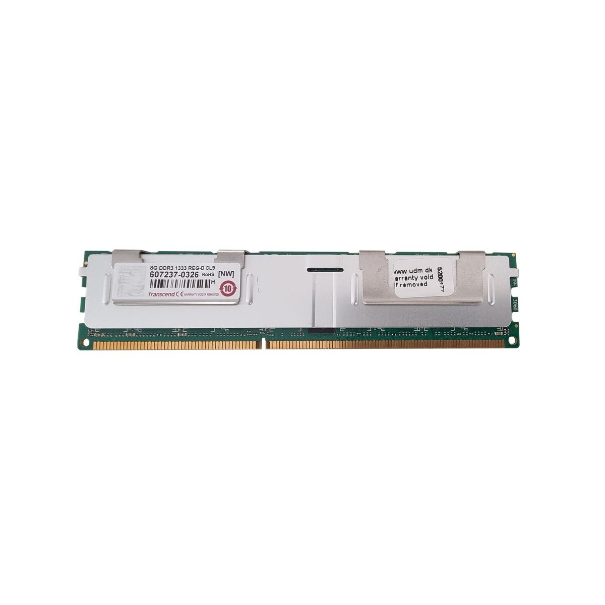 TRANSCEND 8GB DDR3 1333MHz ECC REG CL9 607237-0326