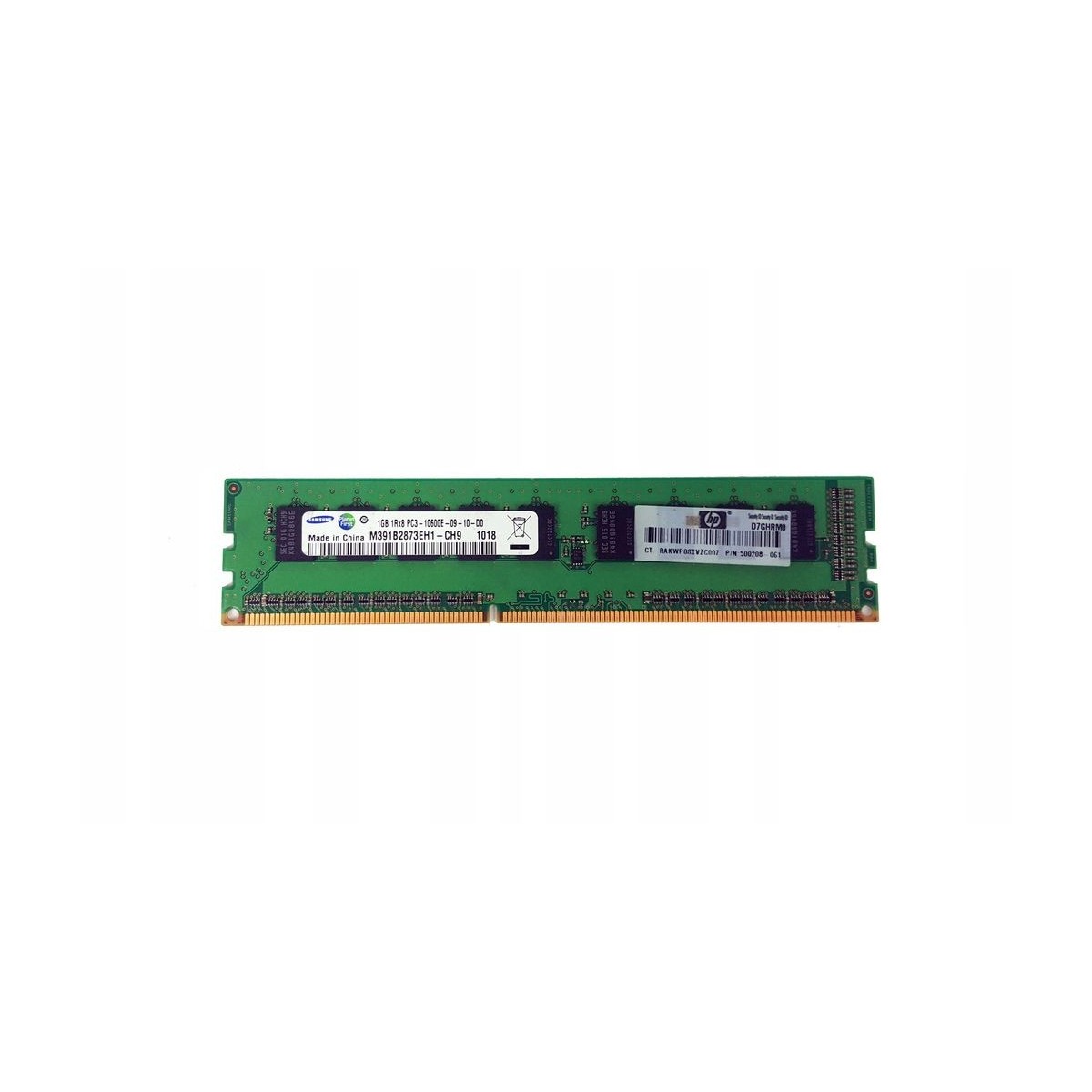HP SAMSUNG HYNIX 1GB 1Rx8 PC3-10600E 500208-061