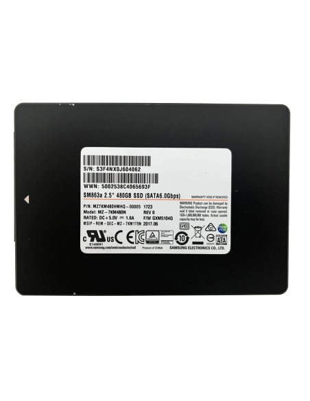 DYSK SAMSUNG SM863a 480GB SSD SATA III 6G 2,5 MZ-7KM480N
