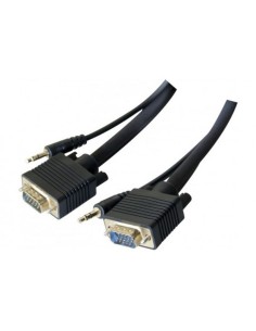 KABEL DO MONITORA SVGA +AUDIO JACK 1.8M