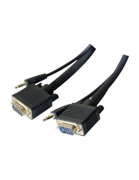 KABEL DO MONITORA SVGA +AUDIO JACK 1.8M
