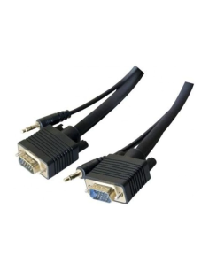 KABEL DO MONITORA SVGA +AUDIO JACK 3M