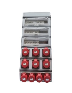 ROZDZIELNICA GARO 10x16A IP44 BEZPIECZNIKI 30xC16