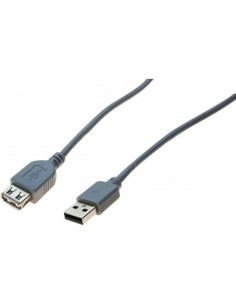KABEL PRZEDŁUŻACZ USB 2.0 A-A SZARY 5M