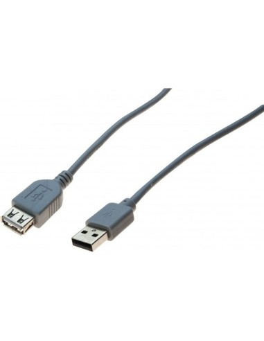 KABEL PRZEDŁUŻACZ USB 2.0 A-A SZARY 5M